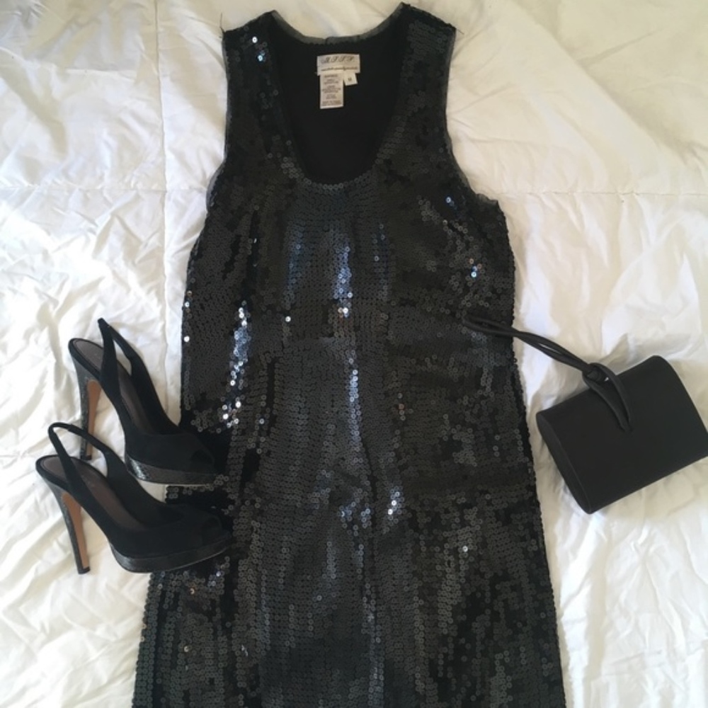 MSSP MAX STUDIO SEQUINED COCKETAIL DRESS